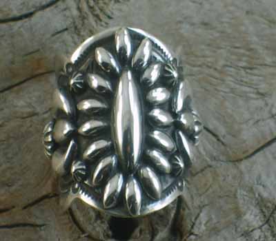 Ring Silver Darryl Becenti Sterling  sz 9.5